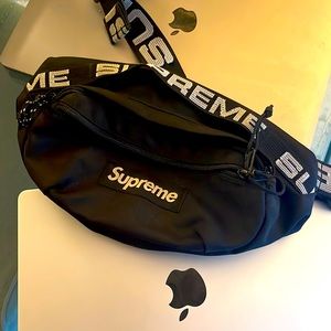 Supreme Waist Bag (SS18) Fanny Pack. Great Condition. Black. 100% Authentic